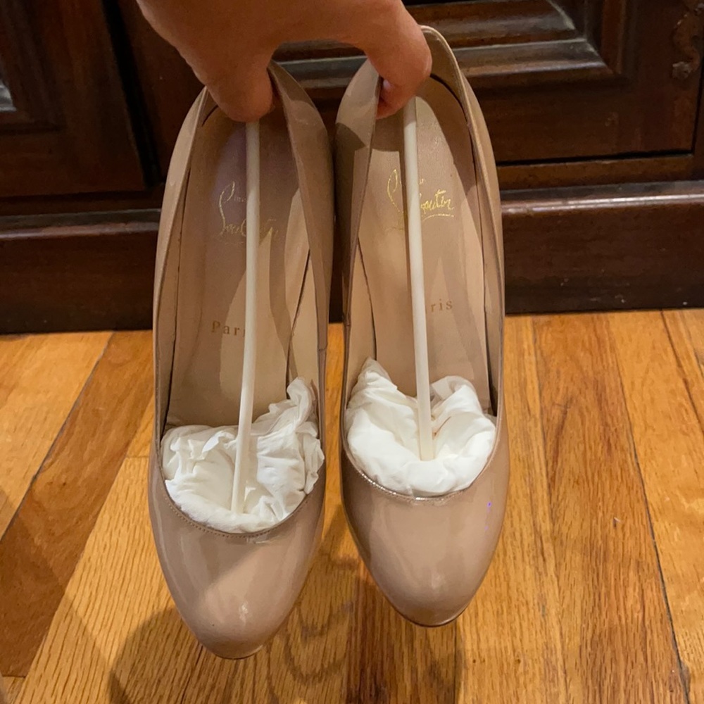 Christian Louboutin lady lynch 120 patent heel